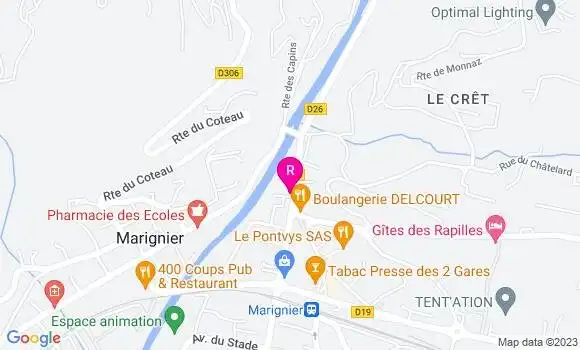 Localisation Pizzeria Le Capricorne