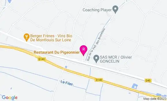 Localisation Restaurant du Pigeonnier