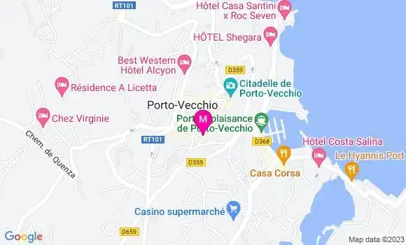 Localisation Restaurant  La Vigie