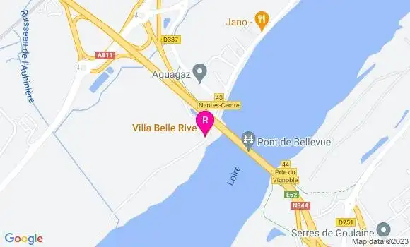 Localisation Restaurant Gastronomique Villa Belle Rive