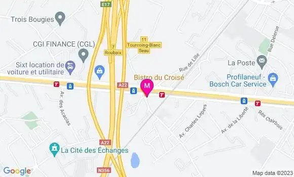 Localisation Bistrot Bistro du Croisé