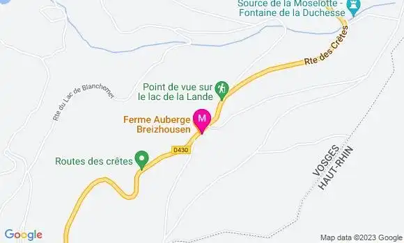 Localisation Ferme Auberge Breizhousen