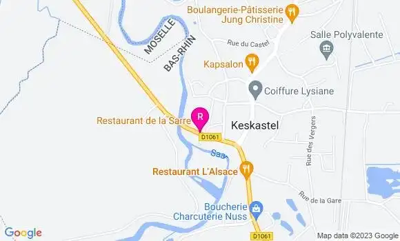 Localisation Restaurant de la Sarre