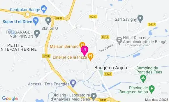 Localisation Restaurant  Le Commerce