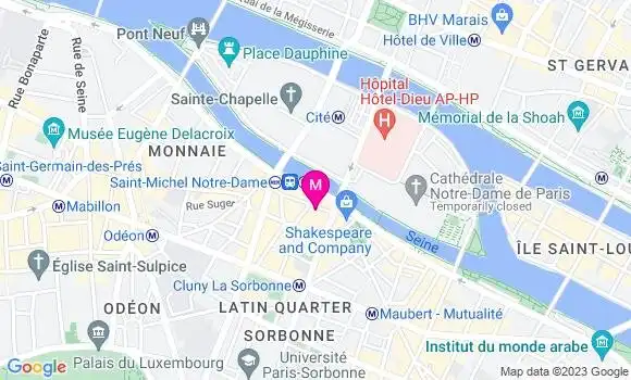 Localisation Restaurant  La Cour de la Huchette