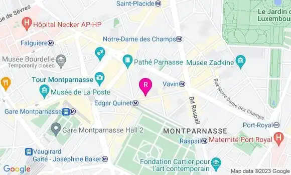 Localisation Restaurant Thaï Kapunka Montparnasse