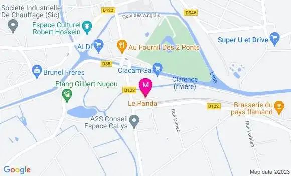 Localisation Pizzeria Le Panda