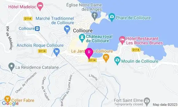 Localisation Brasserie Le Saint Elme