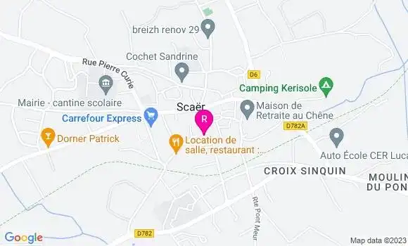 Localisation Crêperie A la Crêpe d