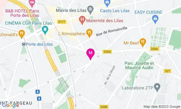 Localisation Restaurant  La Fleur des Lilas