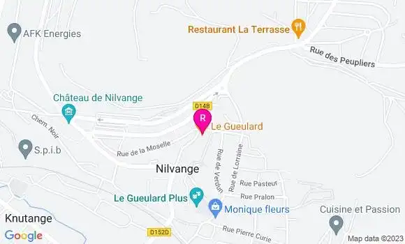 Localisation Restaurant  La Cantine du Gueulard