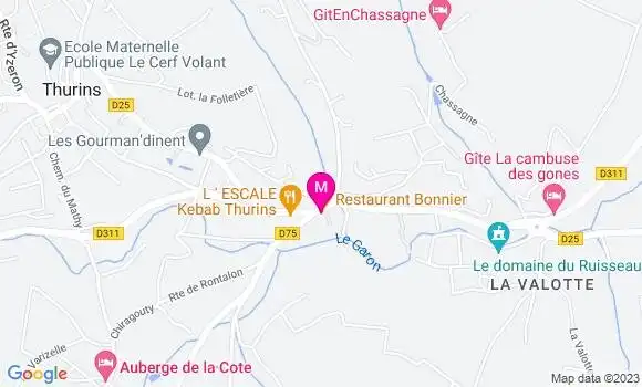 Localisation Restaurant Hôtel Bonnier