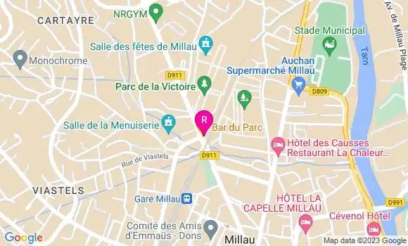 Localisation Restaurant Bar Bar du Parc