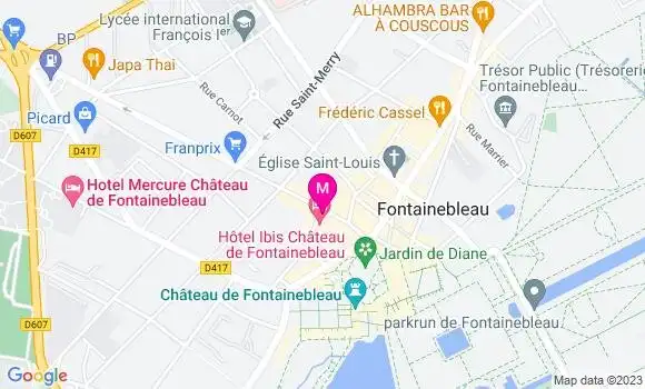 Localisation Restaurant  Au Sommelier du Chateau