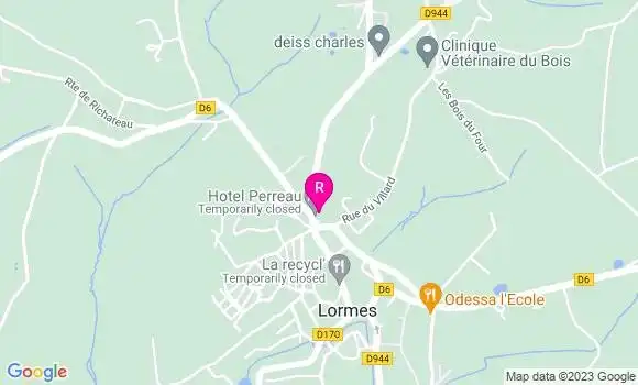 Localisation Auberge Chez Perreau