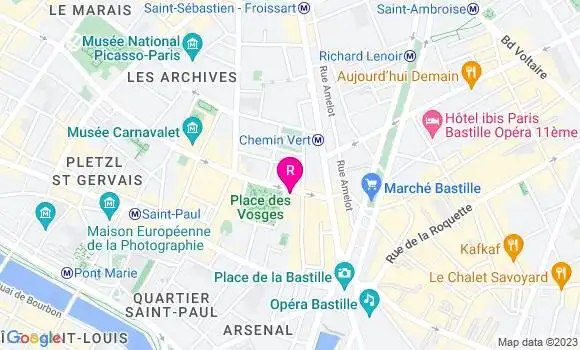 Localisation Restaurant  Café Hugo
