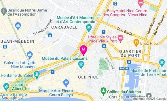Localisation Restaurant Bar Nomad