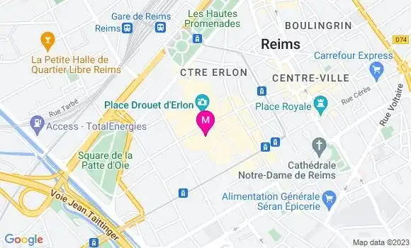 Localisation Restaurant Café de la Paix