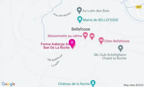 Localisation Ferme Auberge de Belmont