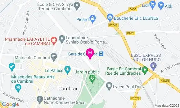 Localisation Restaurant  La Flambée