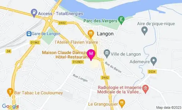 Localisation Restaurant Hôtel Maison Claude Darroze