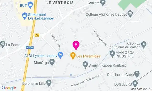 Localisation Restaurant  Les Pyramides