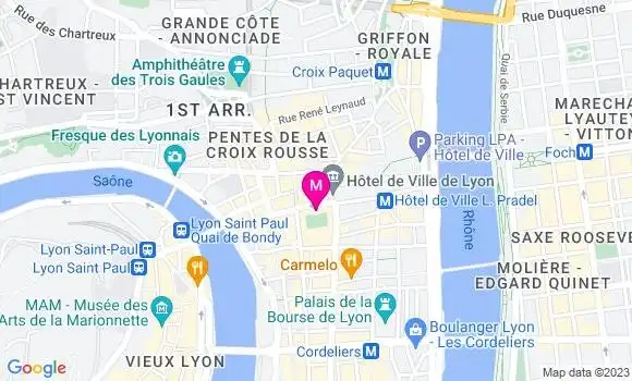 Localisation Restaurant  Les Terrasses Saint Pierre