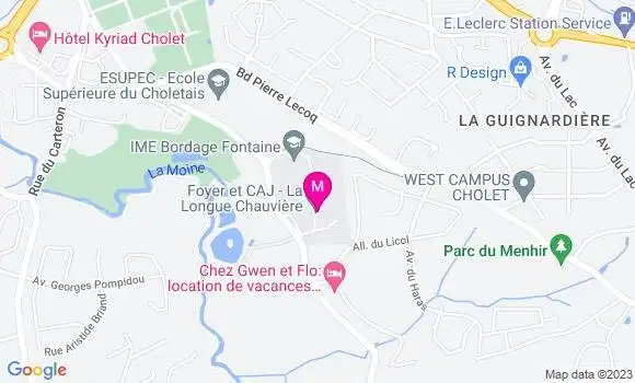Localisation Restaurant  La Longue Chauvière