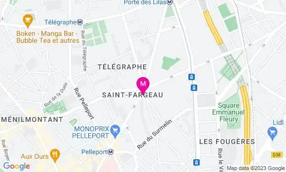 Localisation Restaurant Bar Le Saint Fargeau