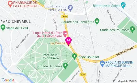 Localisation Restaurant  Le Crusoé