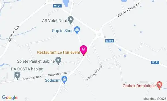 Localisation Restaurant  Le Hurlevent