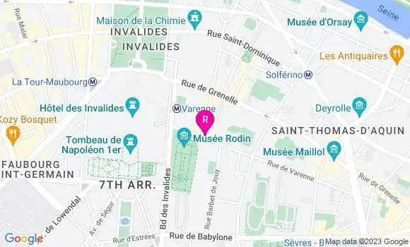 Localisation Restaurant Gastronomique Arpège