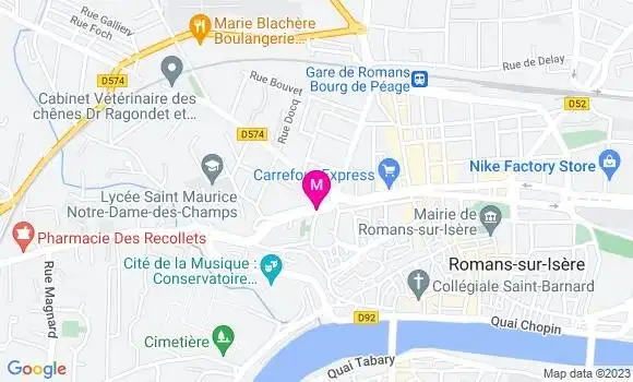 Localisation Restaurant  Le Café des Arts
