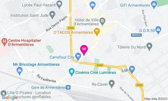 Localisation La Taverne Armentièroise