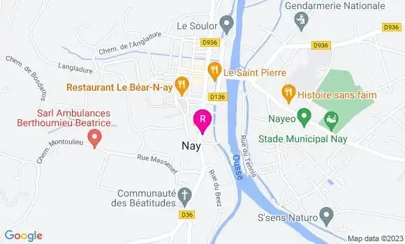 Localisation Restaurant du Midi