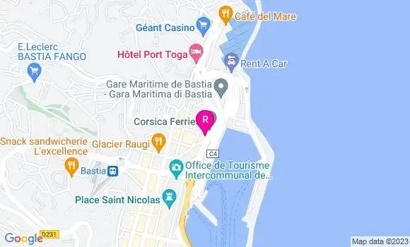 Localisation Restaurant  Le Marina