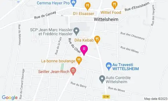 Localisation Restaurant  Au Raisin