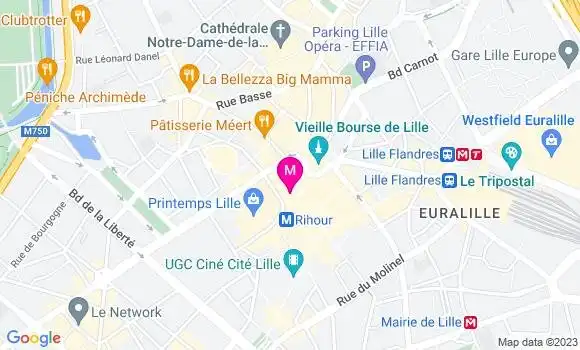 Localisation Restaurant  Le Passage Rihour