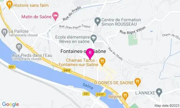 Localisation Bistrot le Gambetta