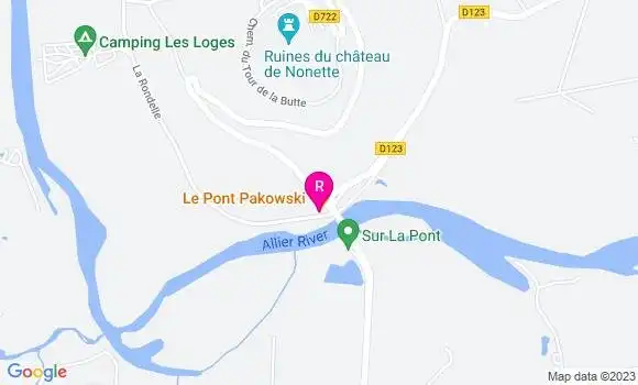 Localisation Restaurant  Le Pont Pakowski
