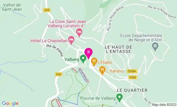 Localisation Restaurant  Coté Jardin