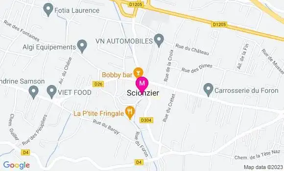Localisation Cafétéria Le Schonvy