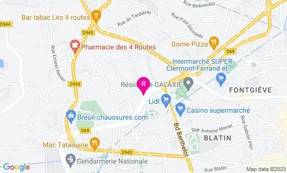 Localisation Restaurant  Le Carioca