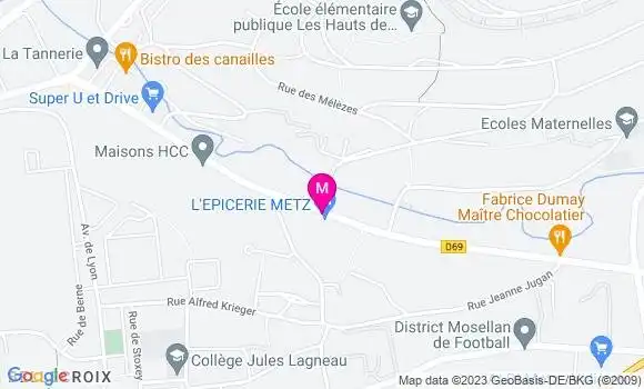 Localisation Café de la Promenade Marc