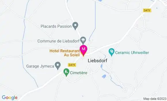 Localisation Hôtel Restaurant au Soleil