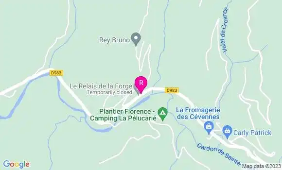 Localisation Restaurant  Le Relais de la Forge