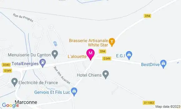 Localisation Restaurant  L