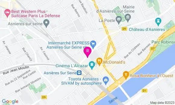 Localisation Restaurant Grec Acropole