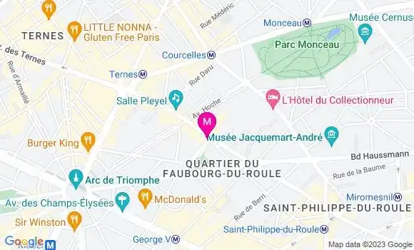 Localisation Restaurant  Les 110 de Taillevent