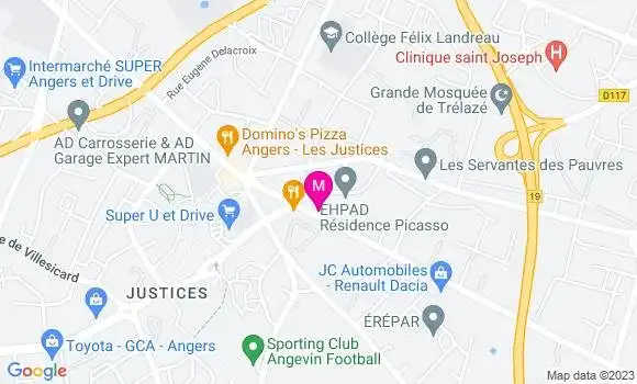 Localisation Restaurant  Le Kephren